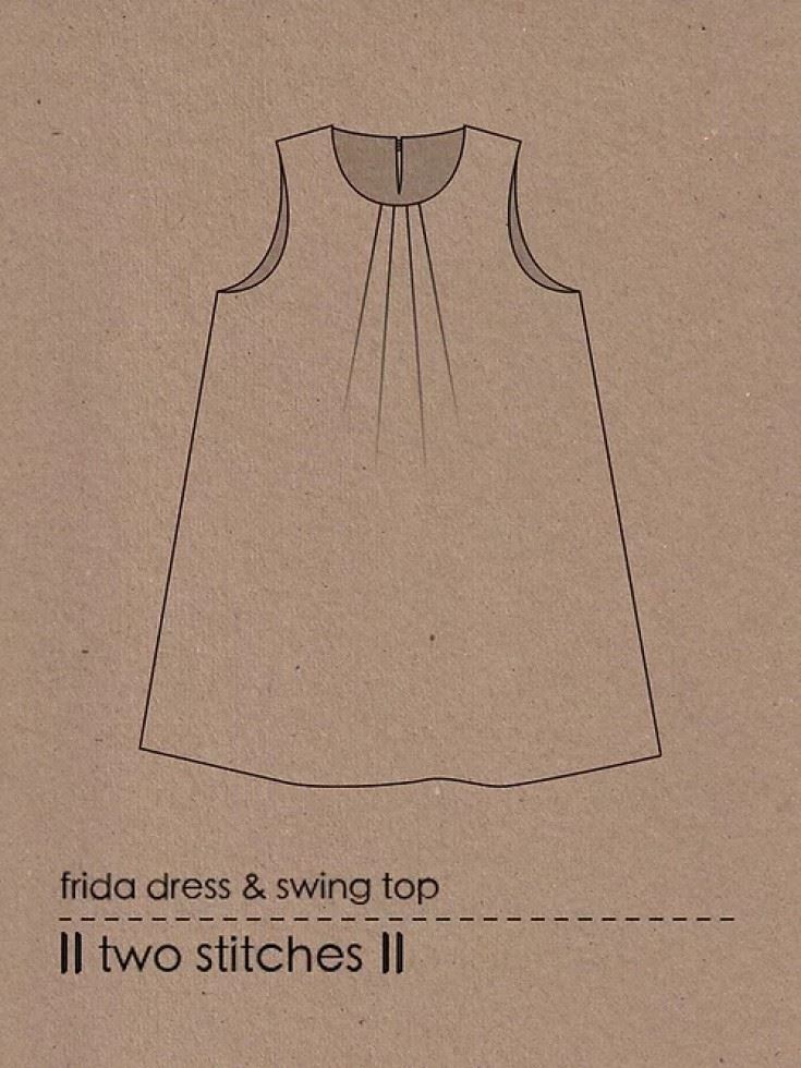 Two Stitches Sewing Pattern Frida Dress & Swing Top