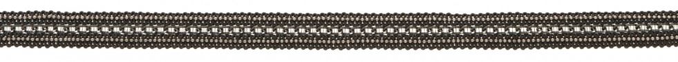 Simplicity Gunmetal Silver Bead Chain Trim