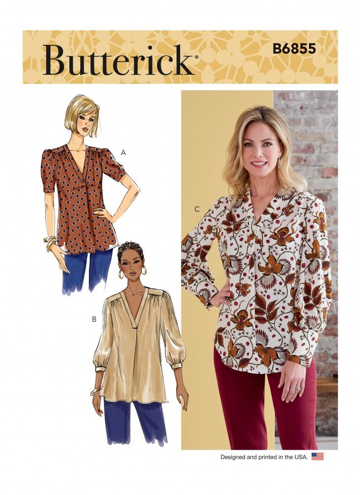 Butterick Paper Sewing Pattern 6855