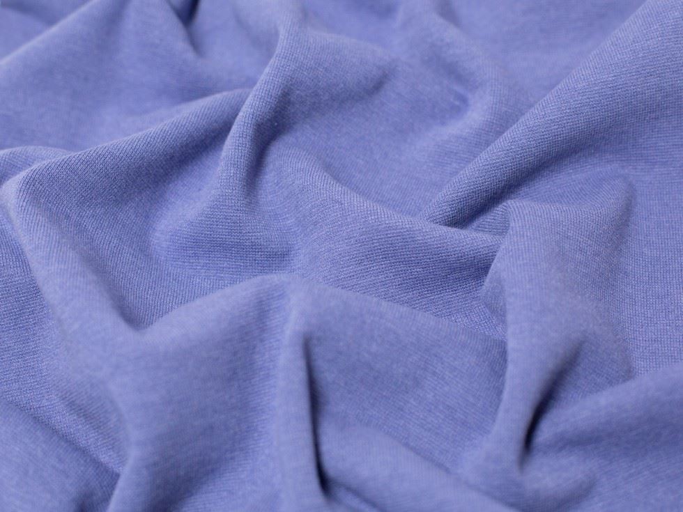 Minerva Core Range Hyacinth Melange Tubular Ribbing Stretch Knit Fabric