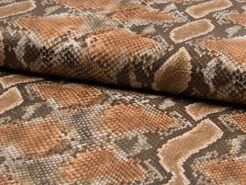 Brown Deadstock Faux Leather Fabric