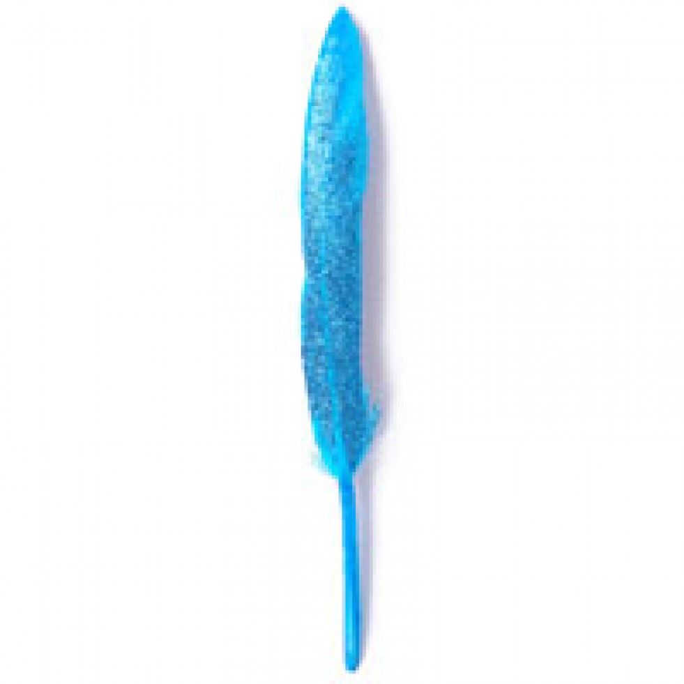 Trimits Turquoise Feathers With Glitter (Value Pack Of 5)