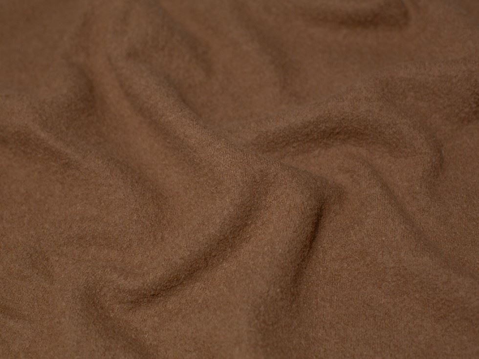 Minerva Core Range Camel 100% Pure Boiled Wool Coating Fabric