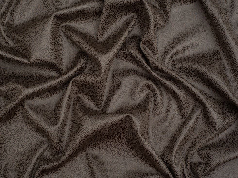 Minerva Core Range Foiled Heavy Suede Stretch Knit Fabric Taupe
 