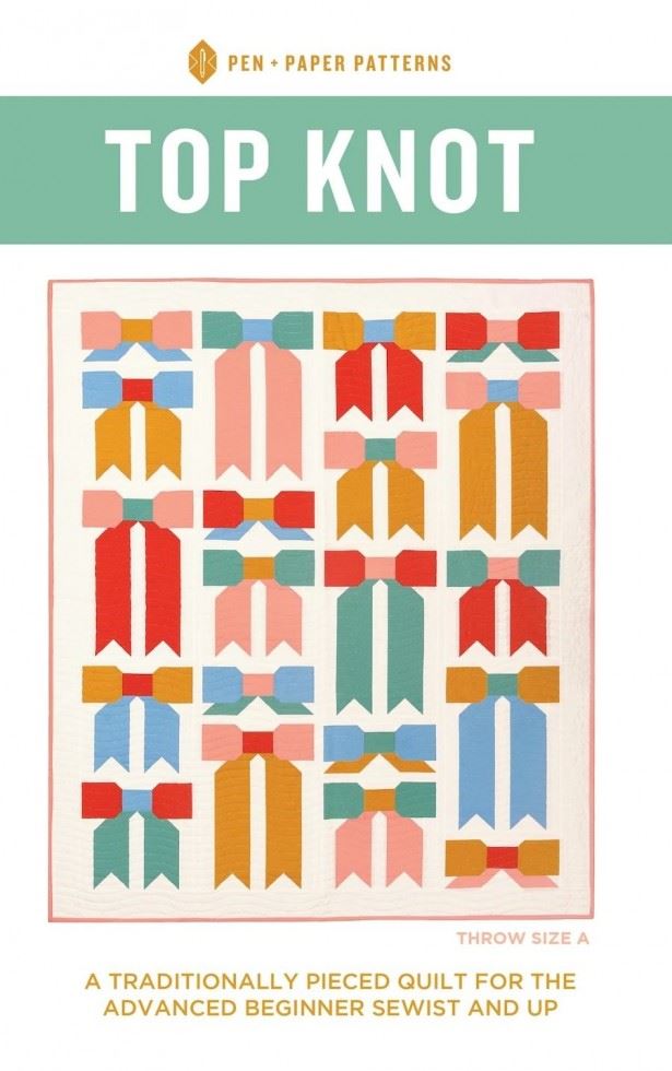 Pen + Paper Quilting Pattern Top Knot Quilt
 