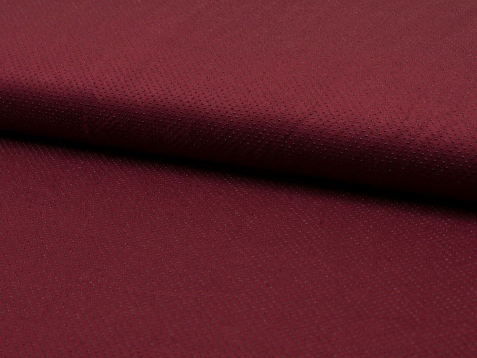 Bordeaux Deadstock Faux Suede Stretch Knit Fabric