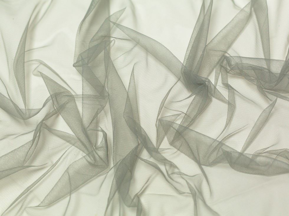 Minerva Core Range Dolce Vita Soft Italian Tulle Fabric Dark Silver
 