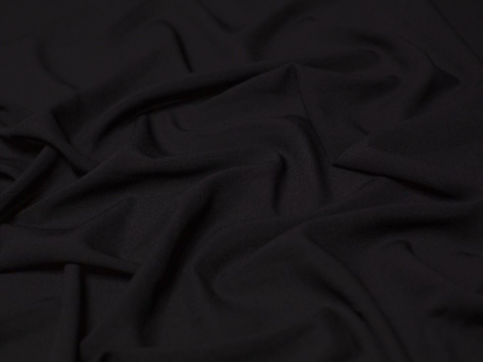 Minerva Core Range Black Single Georgette Fabric