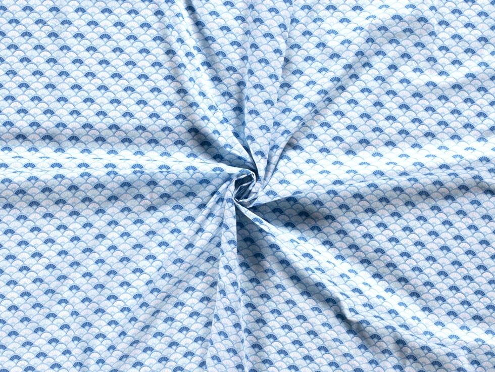 Blue 100% Cotton Poplin Fabric