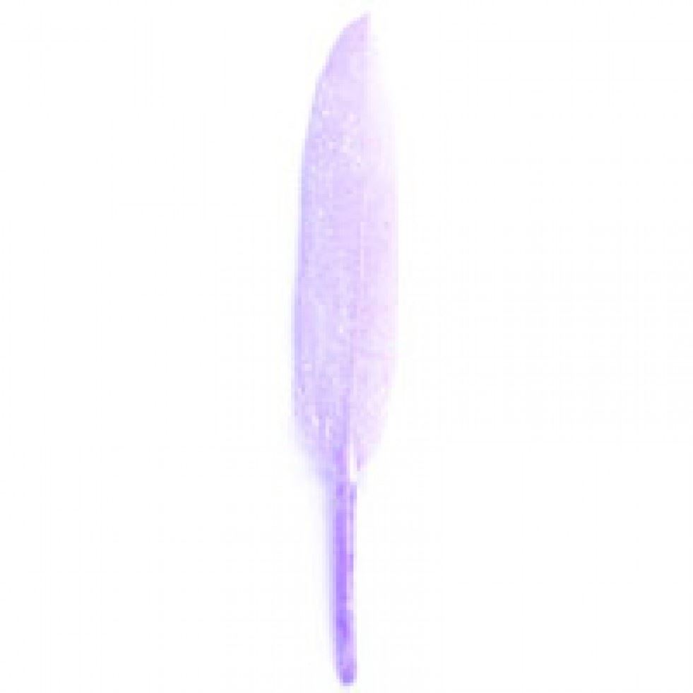 Trimits Lilac Feathers With Glitter (Value Pack Of 5)