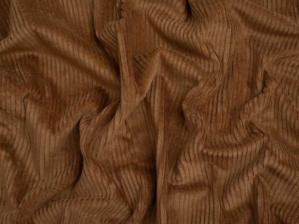 Minerva Core Range 6 Wale Stretch Woven Jumbo Cord Fabric Camel
 