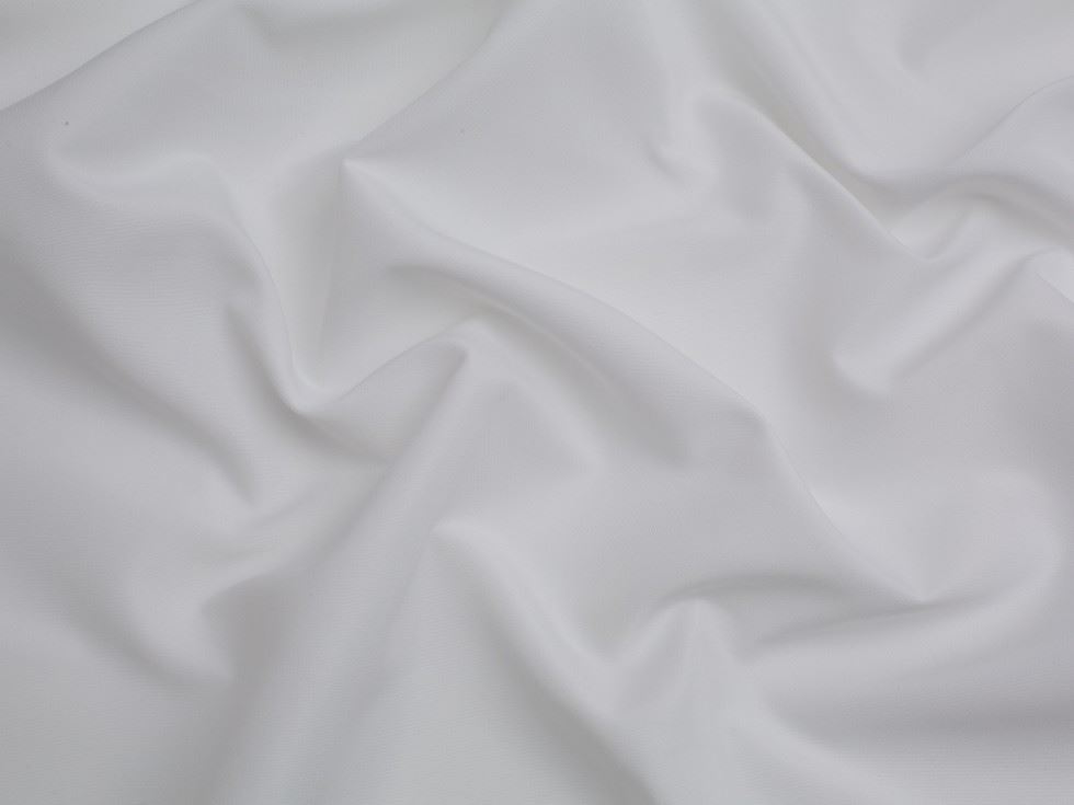 Water Resistant Polyester Suiting Fabric White
 