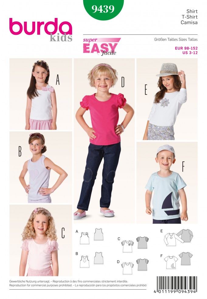 Burda Paper Sewing Pattern 9439
 