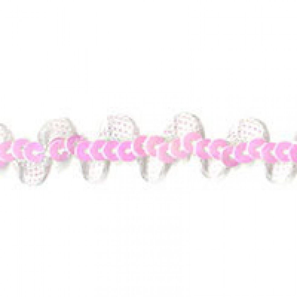 Essential Trimmings White Organza Sequin Trim