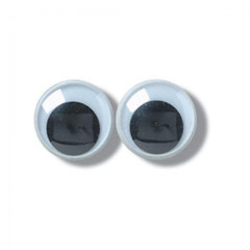 Trimits Black & White Stick On Wobbly Toy Eyes