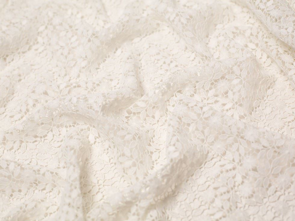 Minerva Core Range Nadia Guipure Lace Fabric Ivory
 