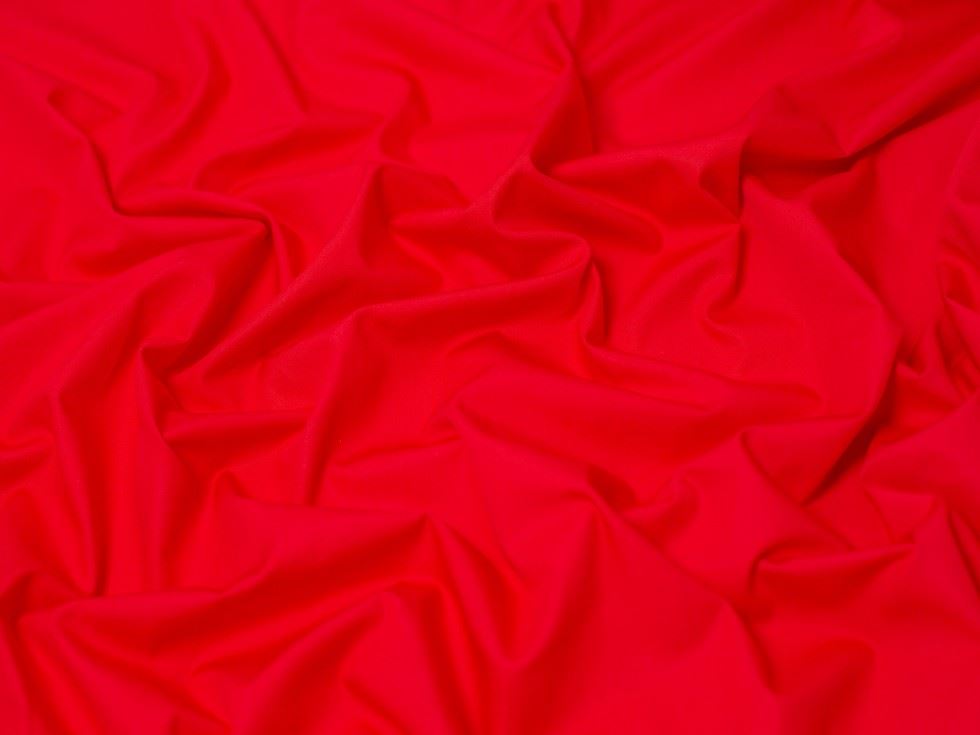 Minerva Core Range Light 100% Cotton Poplin Fabric Bright Red
 