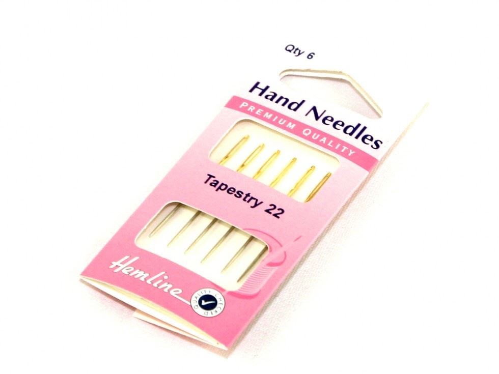 Minerva Tapestry Cross Stitch Needles Gold Hemline H283g.22