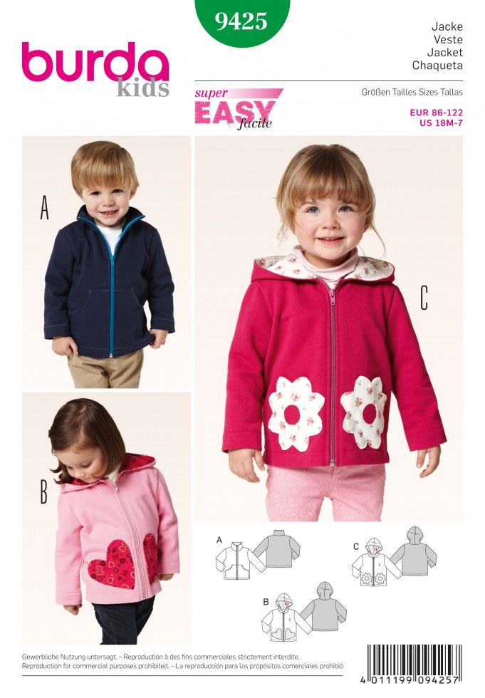 Minerva Sewing Pattern 9425 Burda Burda-9425
