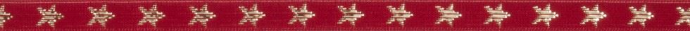 Berisfords Galaxy Ribbon (Value Roll) Red/Gold
 