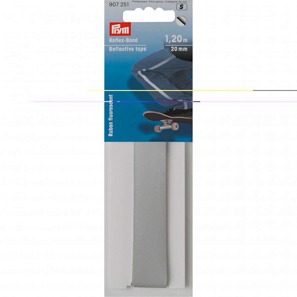 Prym Silver Reflective Self Adhesive Tape