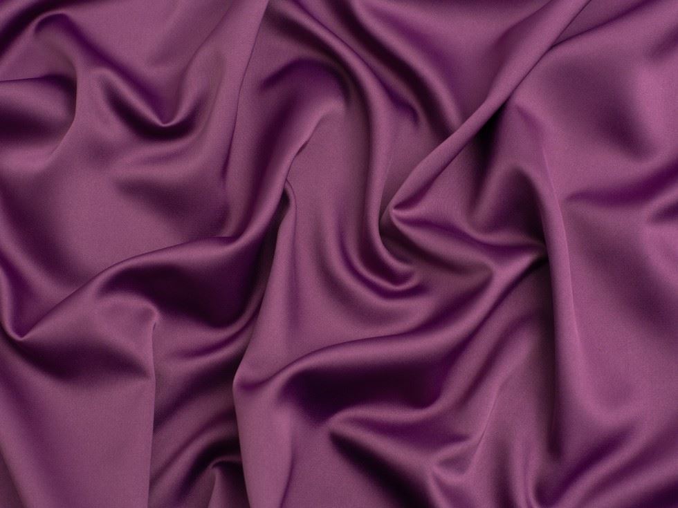 Minerva Core Range Mulberry Royal Micro Satin Fabric