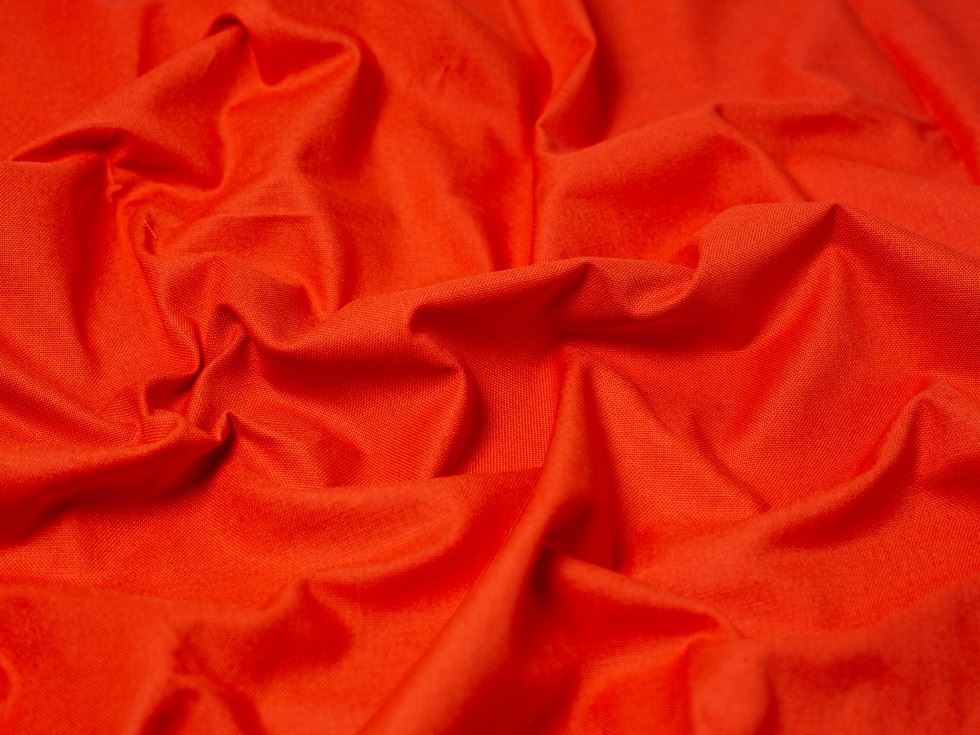 Minerva Core Range Orange Soft Cotton Duck Canvas Fabric