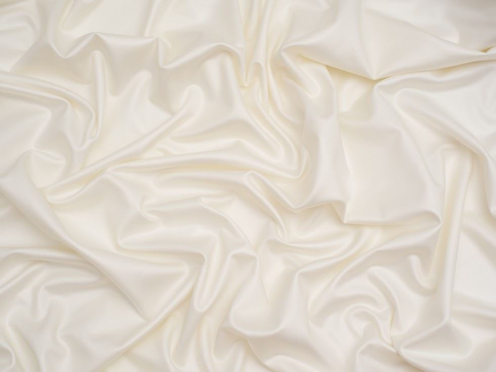 Minerva Core Range Ivory Faux Leather Activewear Stretch Knit Fabric