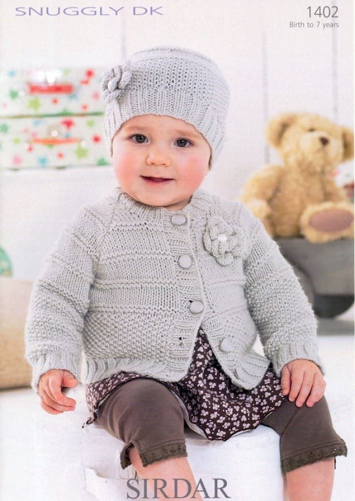 Sirdar Snuggly DK Knitting Pattern 1402
 