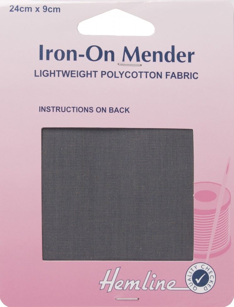 Hemline Dark Grey Repair Fabric