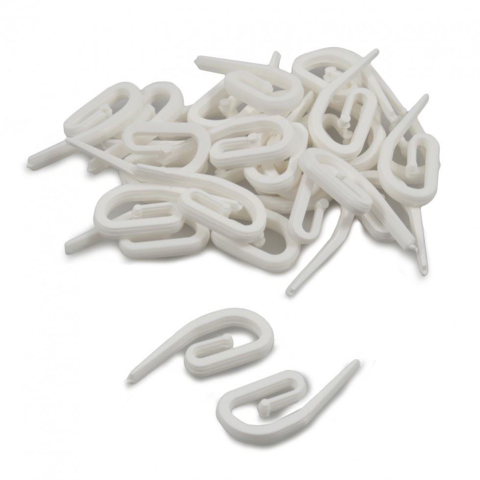 Milward Standard Curtain Hooks White
 