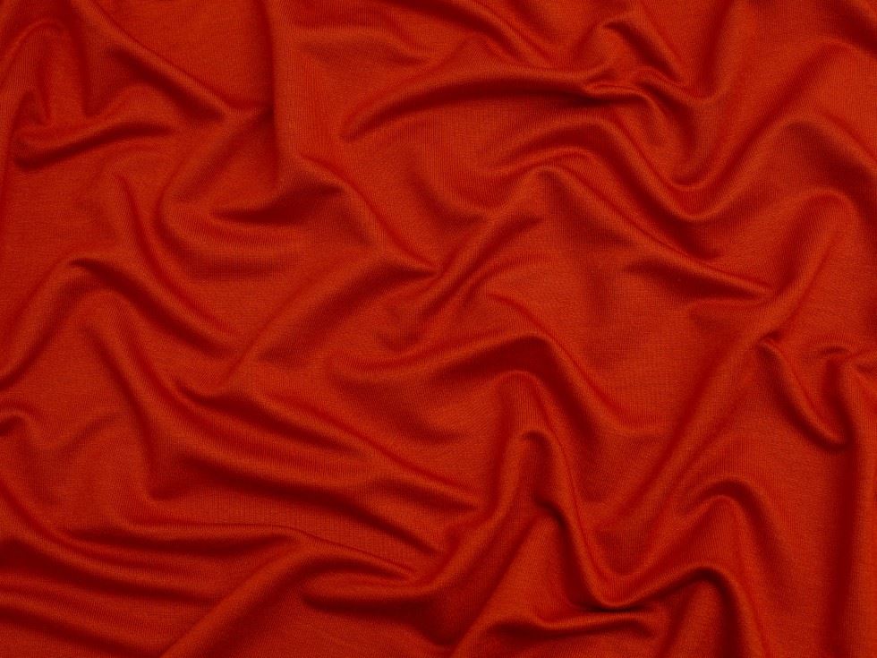 EcoVero Viscose Loop Back Jersey Stretch Knit Fabric Rosewood
 