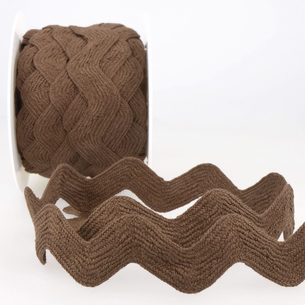 Stephanoise Ric Rac Trim Chocolate Brown
 