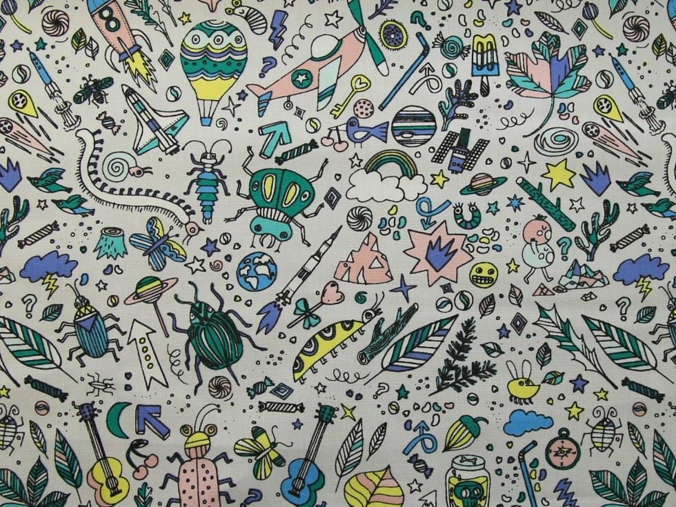 Rico 100% Cotton Fabric Teal
 