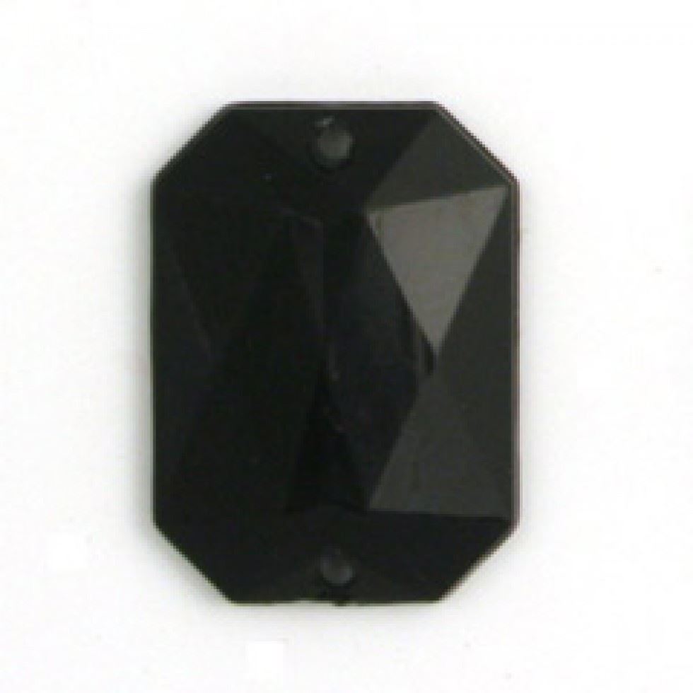Trimits Black Rectangular Diamantes