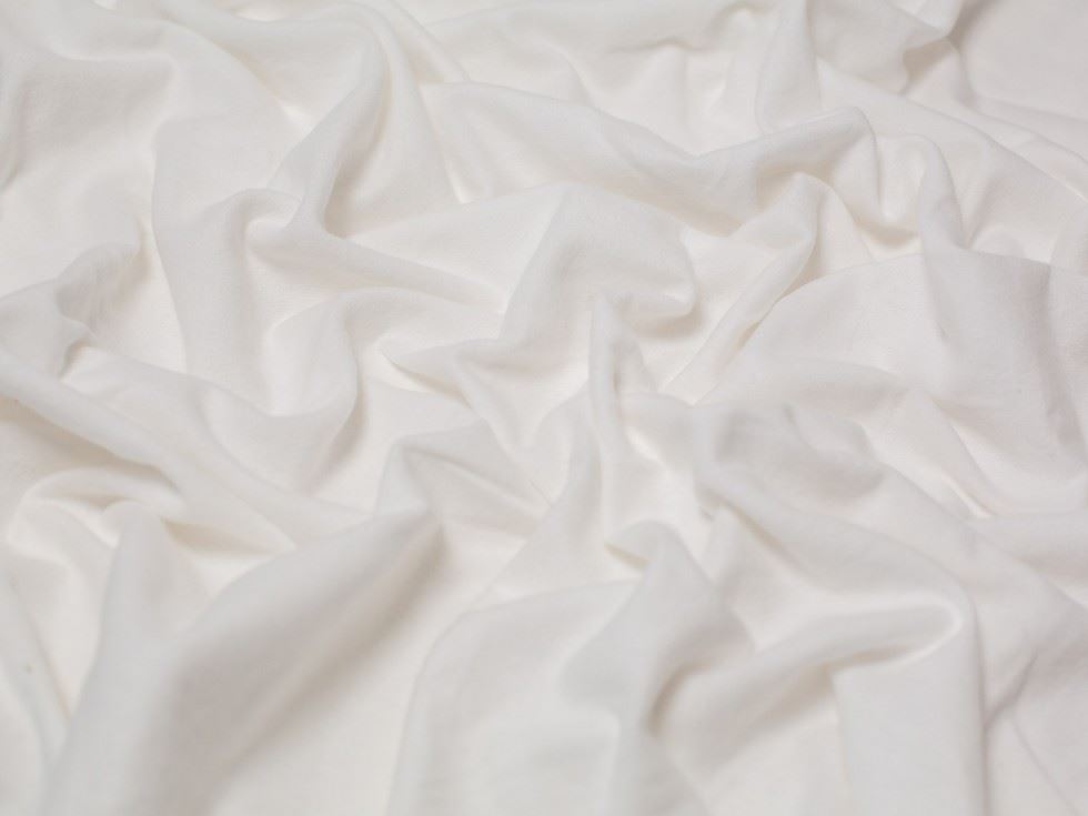 Minerva Core Range White Light Cotton Flannel Fabric