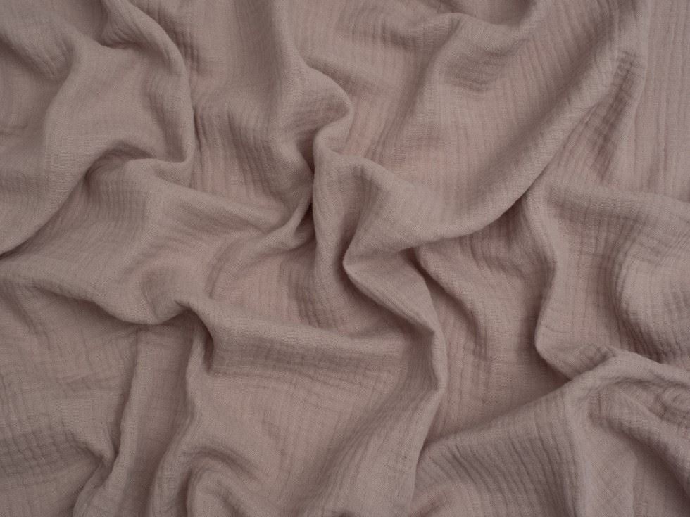 Minerva Core Range Birch Cotton Double Gauze Fabric