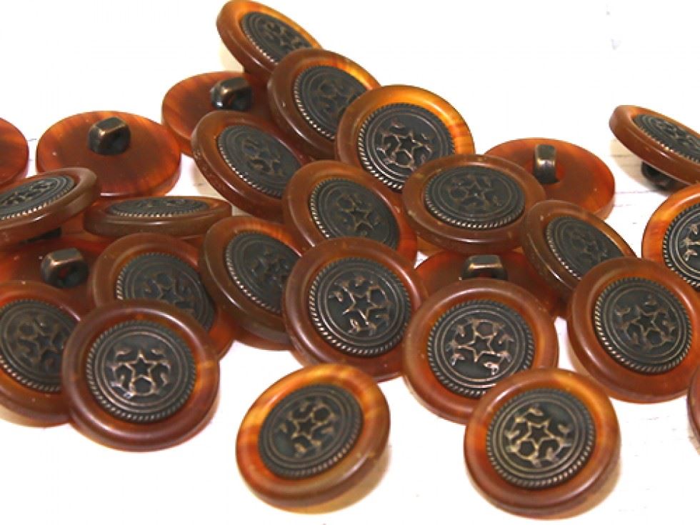 Dill Round Shank Buttons (Value Pack) Brown
 