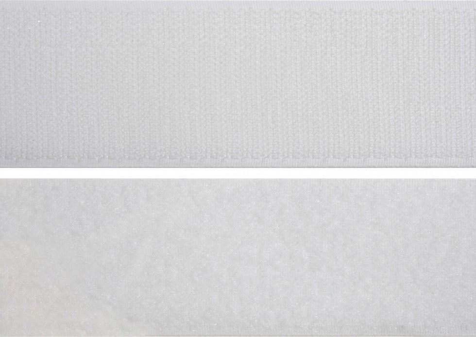 White Sew On Velcro (Value Roll)