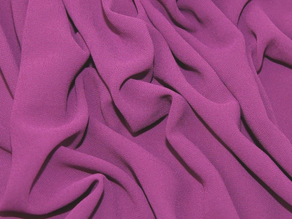Deadstock Synergy Light Georgette Fabric Plum
 