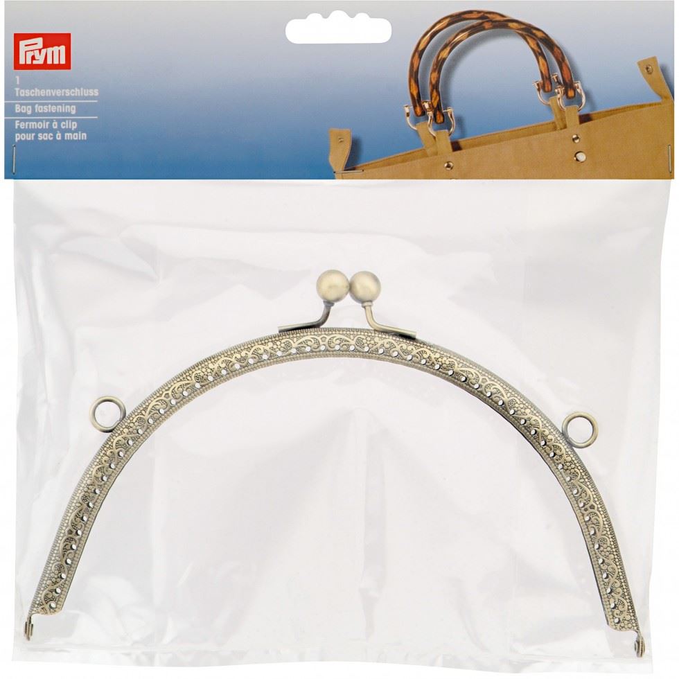 Prym Bag Fastening Antique Brass
 