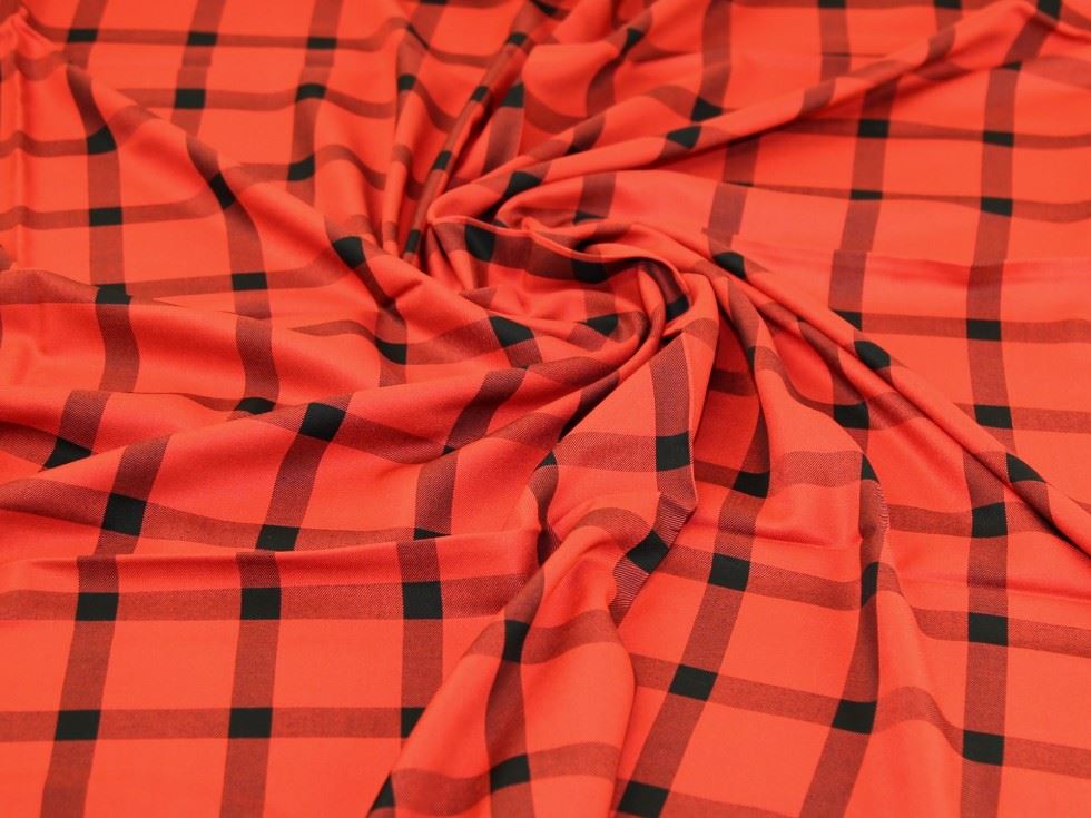 Terracotta Deadstock Viscose Twill Fabric