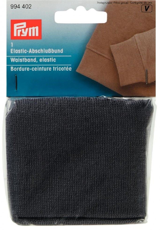 Prym Grey Waistband Ribbing