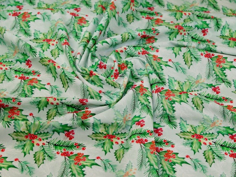 Green Deadstock 100% Cotton Fabric