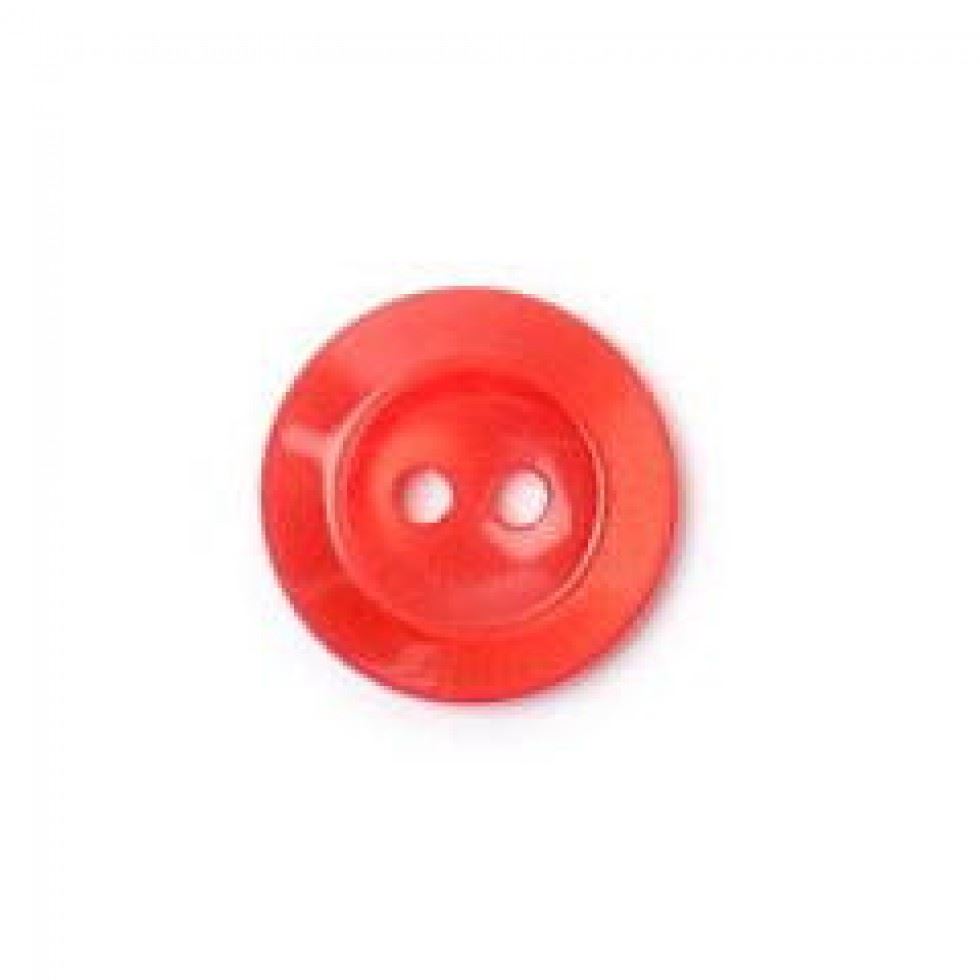 Crendon Red Round Plastic Buttons (Value Pack)