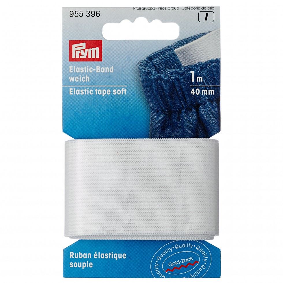 Prym White Soft Elastic Tape