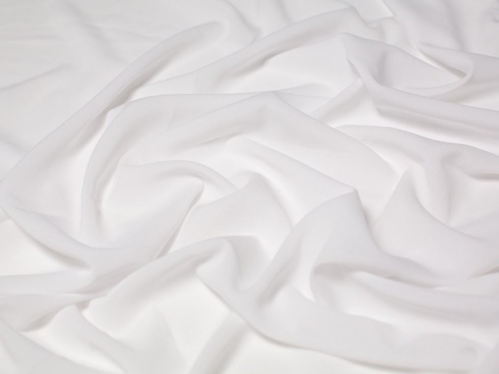 Minerva Core Range Ivory Single Georgette Fabric