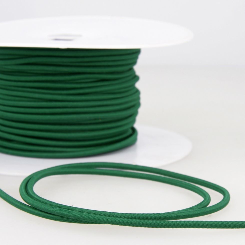 Stephanoise Round Elastic Cord Bottle Green
 