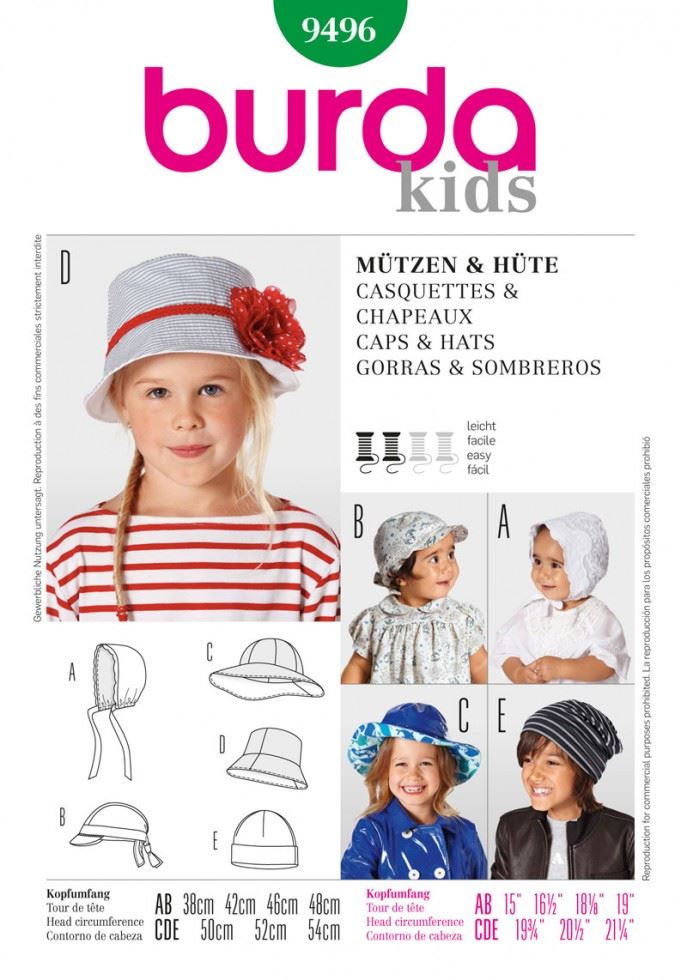 Burda Paper Sewing Pattern 9496
 