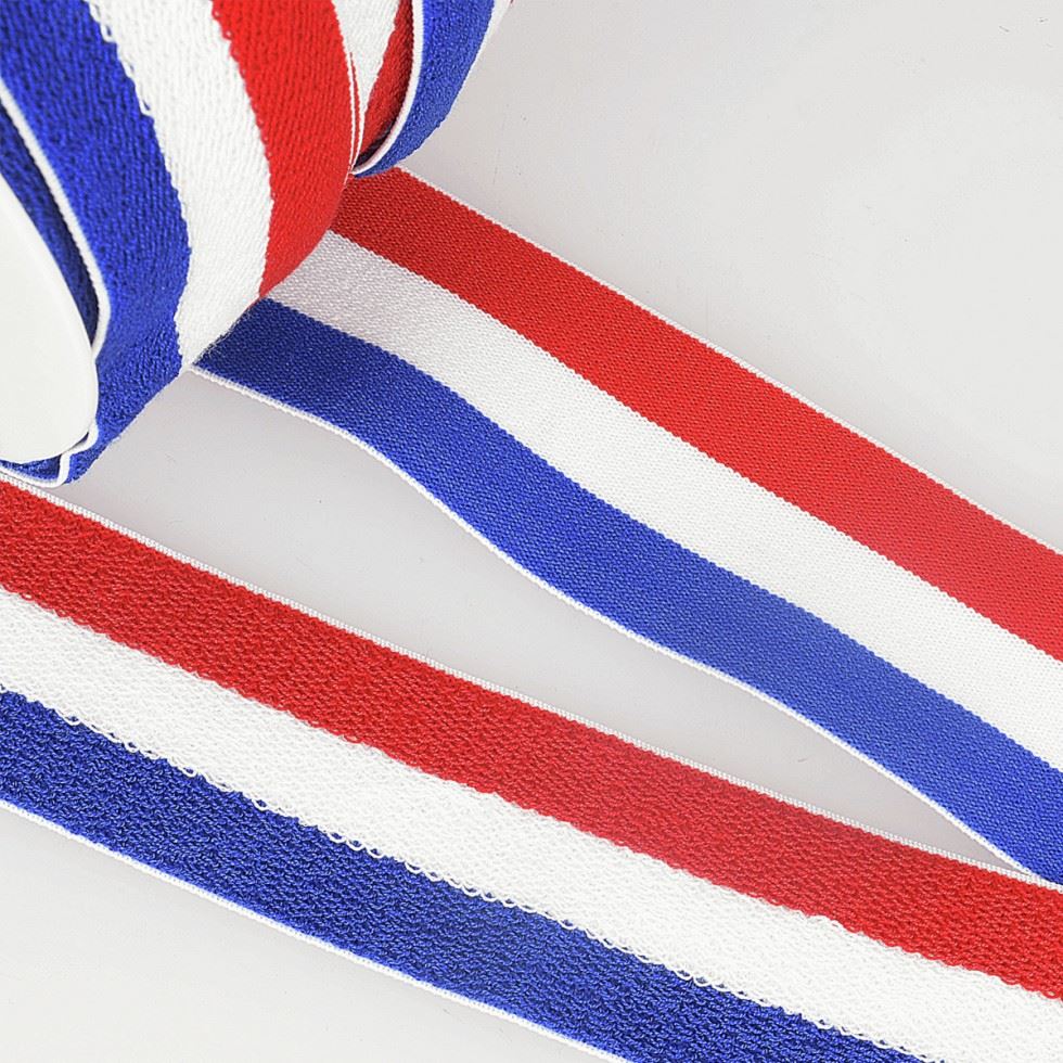 Stephanoise Reversible Towelling Stripe Elastic Red White Blue
 